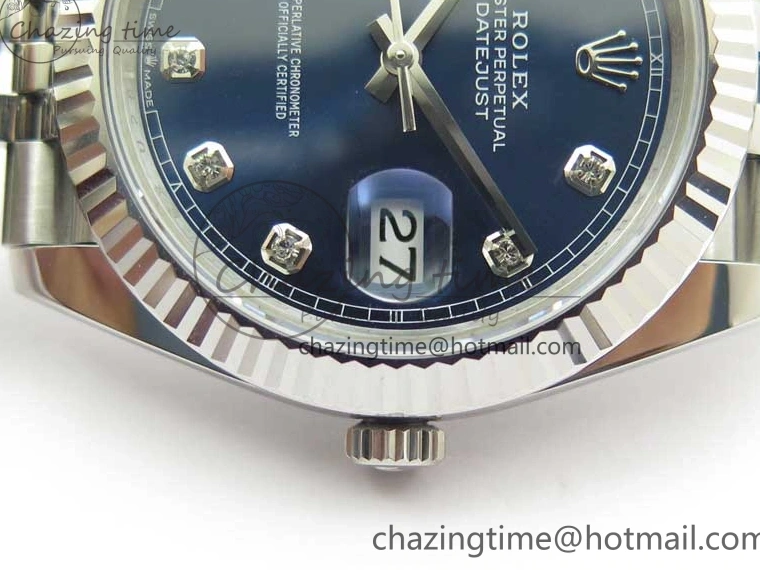 0406 Cozy New DateJust 41 126334 ARF 1:1 Best Edition 904L Steel Blue Diamonds Dial on Jubilee Bracelet A 2548
